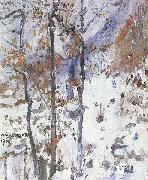 Lovis Corinth Walchensee, Schneelandschaft painting